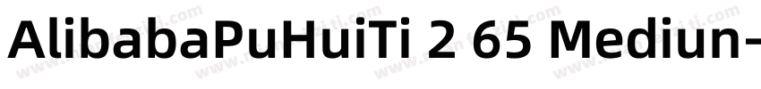 AlibabaPuHuiTi 2 65 Mediun字体转换